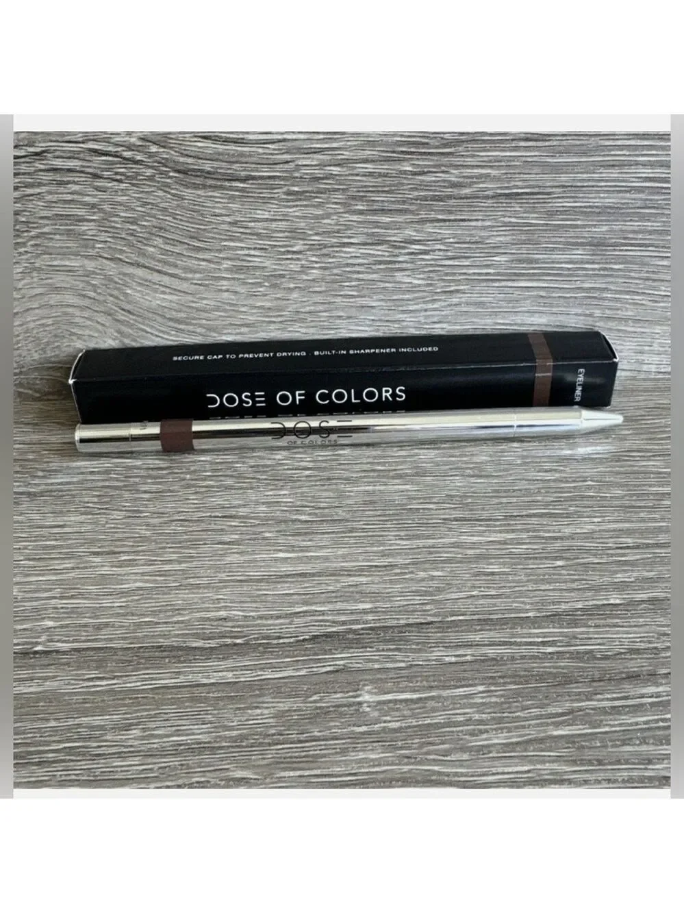 NIB Dose of Colors Eyeliner Pencil Full Size in Loyal - Med Brown